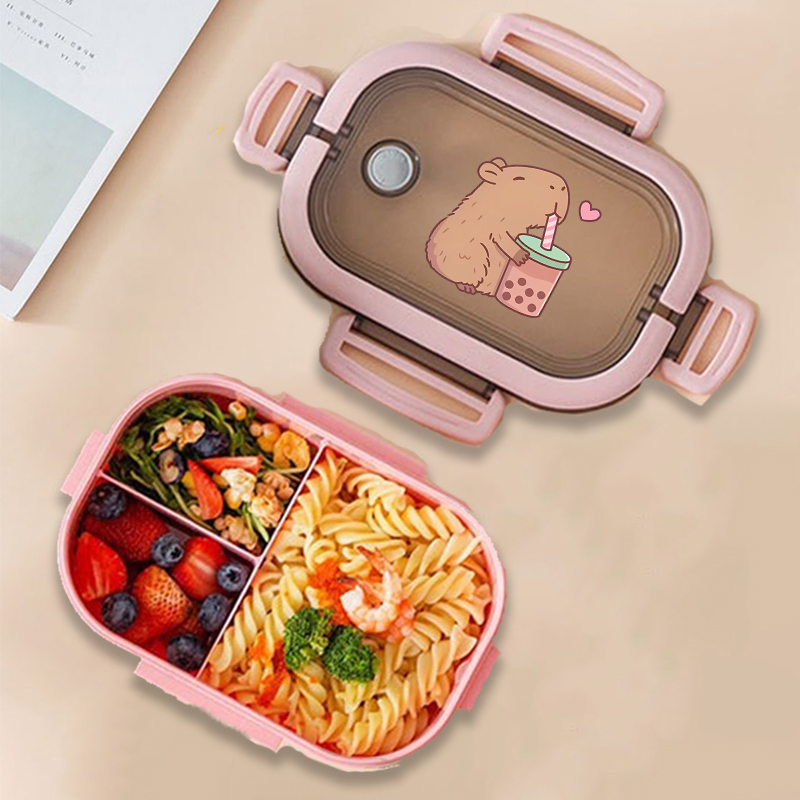 Food Storage Containers - Fiambrera Bento de Capibara con estampado