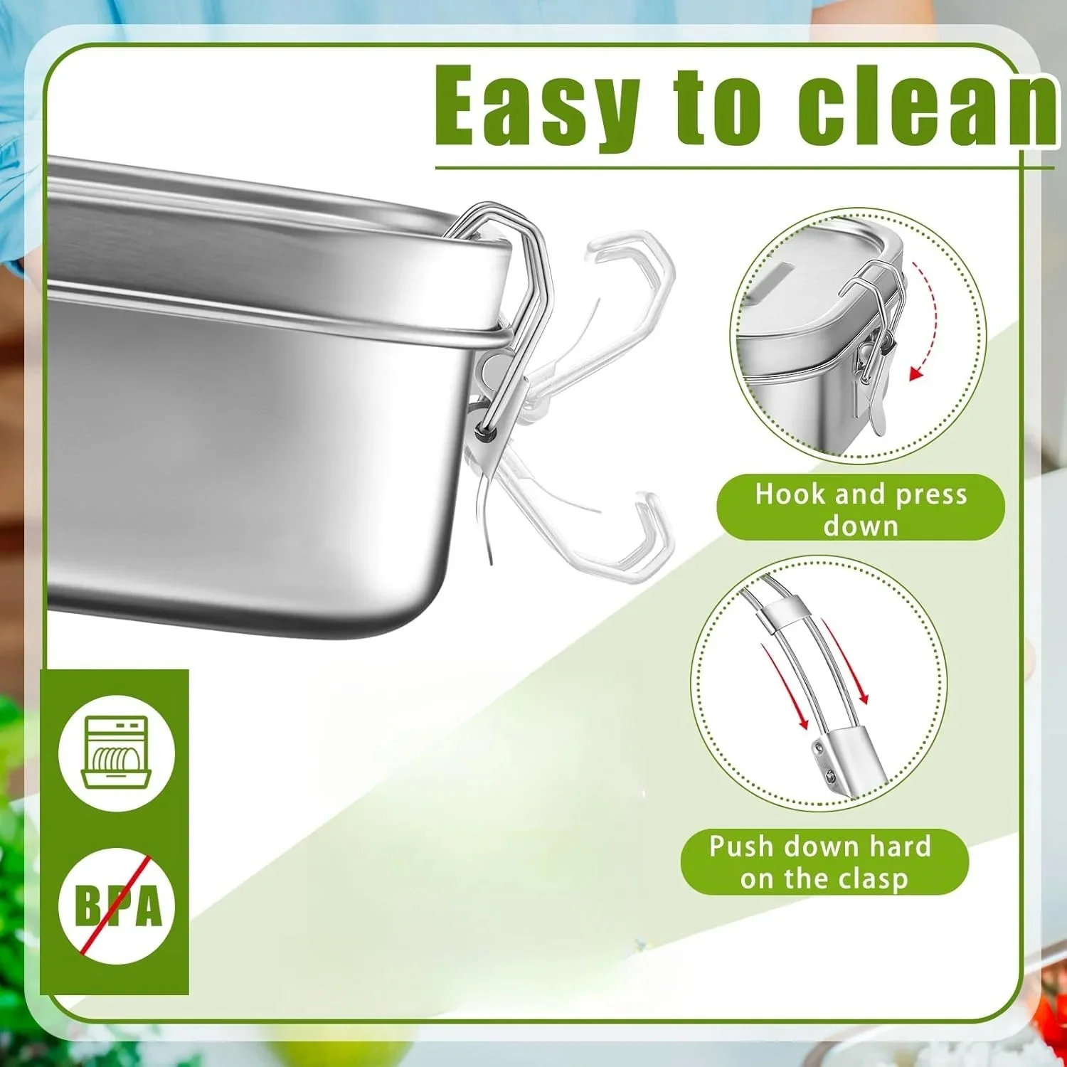 Fiambrera de acero inoxidable  - Food Storage Oven Safe reseña y precio