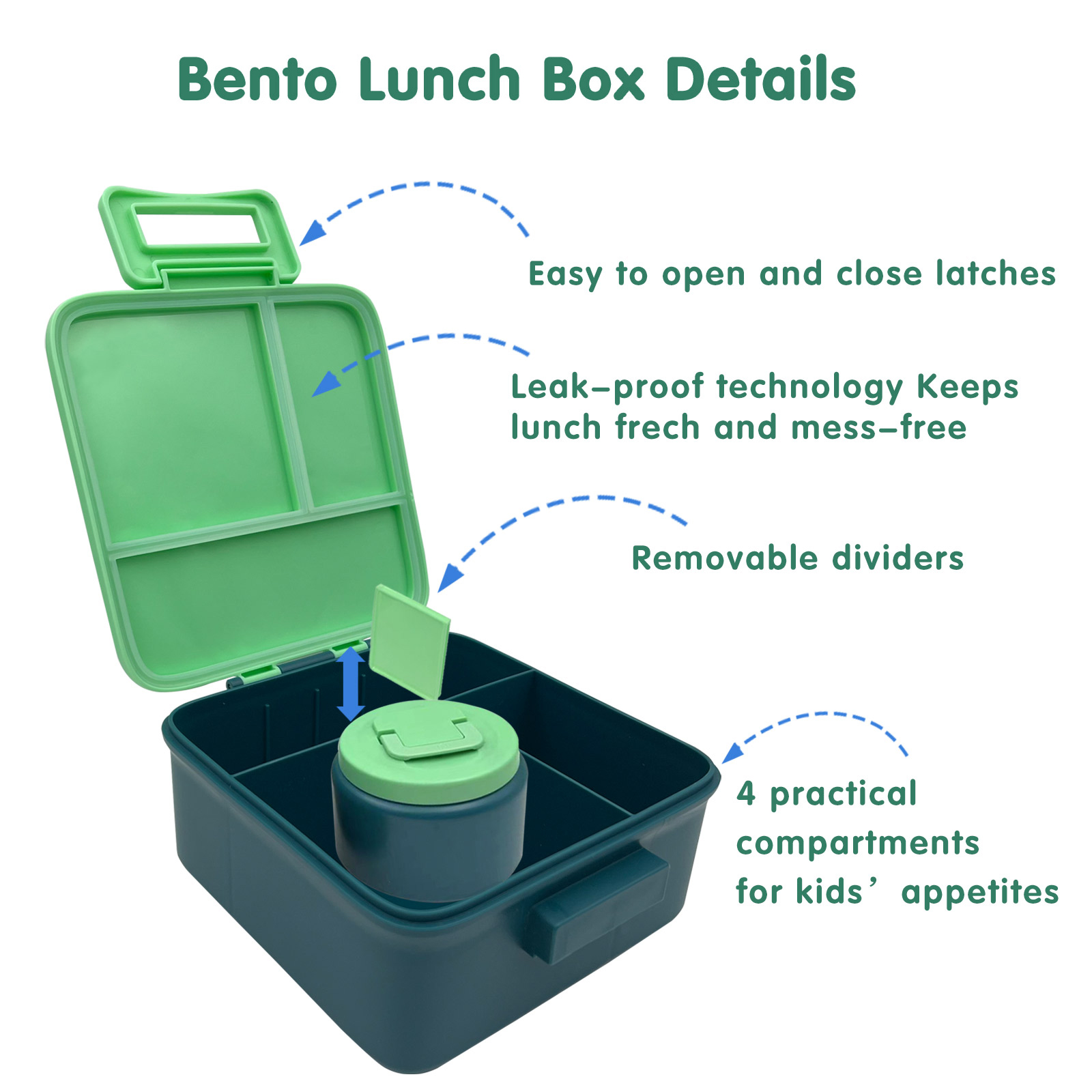 1 Juego de Lonchera Bento para - Food Storage Oven Safe reseña y precio