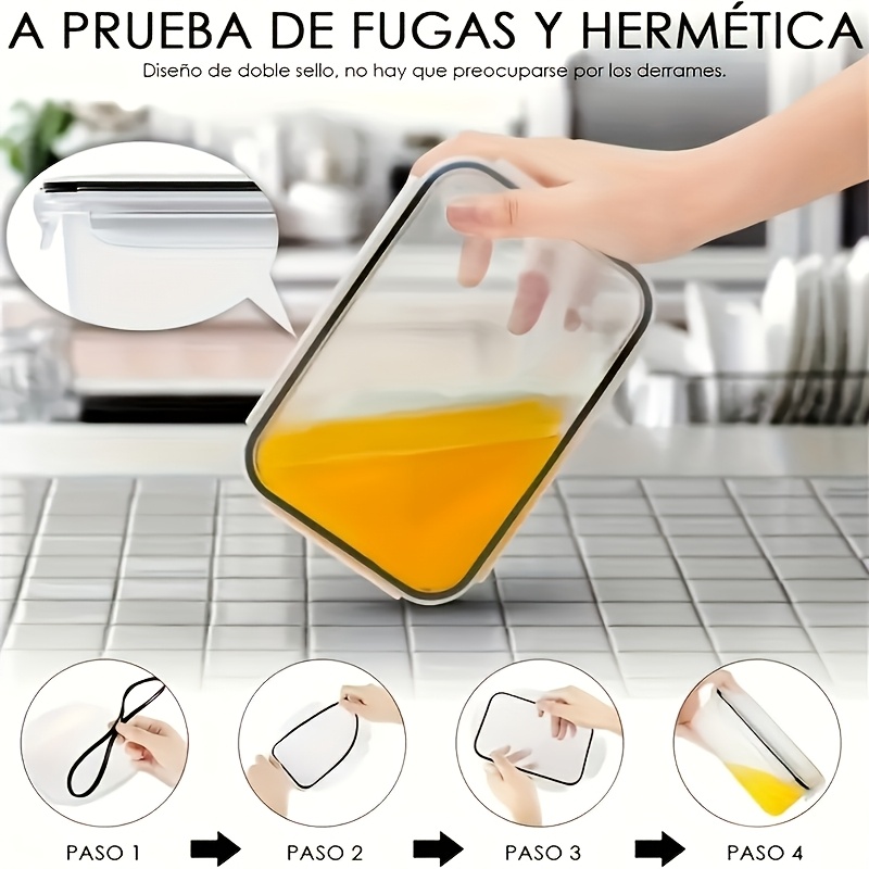 Juego de 8 Piezas que Incluye  - Food Storage With Dividers reseña y precio