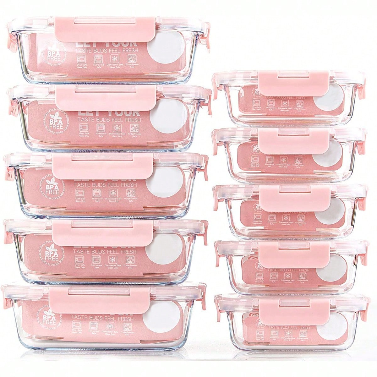 Paquete de 10 recipientes de v - Food Storage Meals reseña y precio