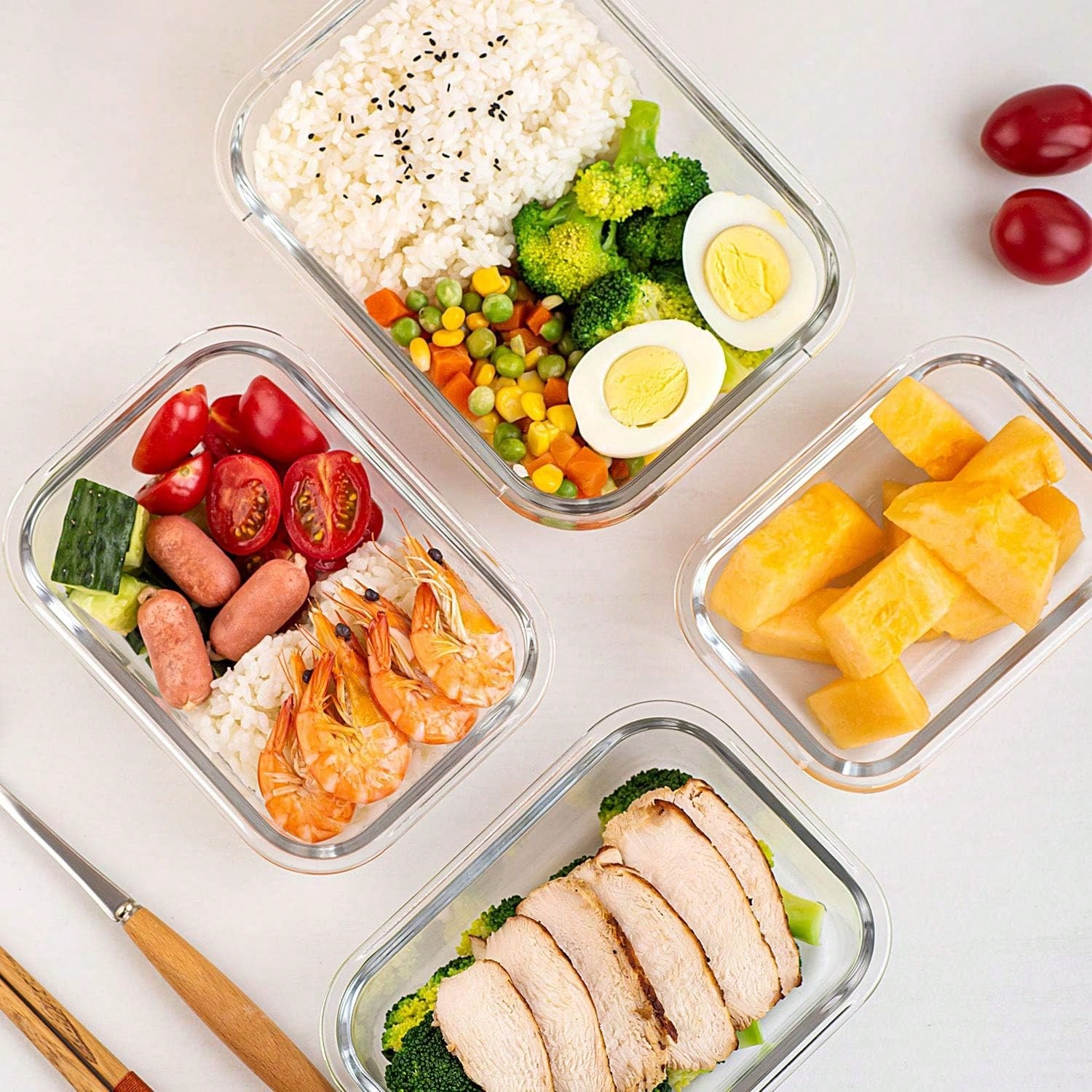 Paquete de 10 recipientes de v - Food Storage Meals reseña y precio